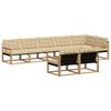 vidaXL Conjunto de sof&aacute;s de exterior 8 uds. y Beige