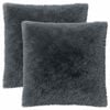 vidaXL Coj&iacute;n con almohada HEERLEN 2 uds. Gris antracita Fleece PV