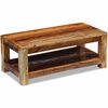 vidaXL Mesa de centro madera maciza reciclada 90x45x35 cm