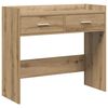 vidaXL Mesa Consola Roble artisan 90 x 35 x 80 cm Madera de ingenier&iacute;a