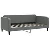 vidaXL Sof&aacute; cama nido con cajones tela gris oscuro 90x190 cm