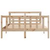vidaXL Estructura de cama sin colch&oacute;n madera maciza de pino 140x190 cm
