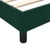 vidaXL Cama box spring sin colch&oacute;n terciopelo verde oscuro 90x210 cm