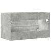 vidaXL Armario para lavabo contrachapada gris hormig&oacute;n 90x38,5x45 cm