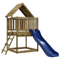 vidaXL Parque infantil de exterior madera de pino impregnada