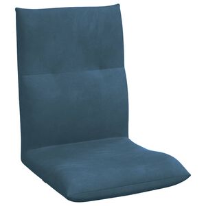vidaXL Sill&oacute;n ajustable Azul Terciopelo