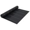 vidaXL Estera de control de malezas y ra&iacute;ces PP negro 2x5 m