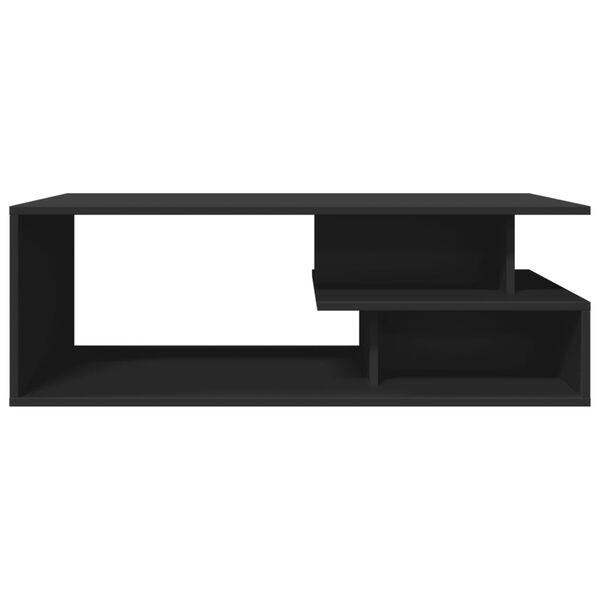 vidaXL Mesa de centro madera de ingenier&iacute;a negro 102x55x35 cm
