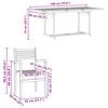vidaXL Conjunto de Comedor de Jard&iacute;n 7 pcs Marr&oacute;n