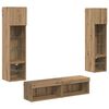 vidaXL Unidad de Pared para TV 6 uds. Roble artisan