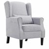 vidaXL Sill&oacute;n de tela gris claro