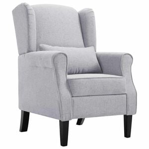 vidaXL Sill&oacute;n de tela gris claro