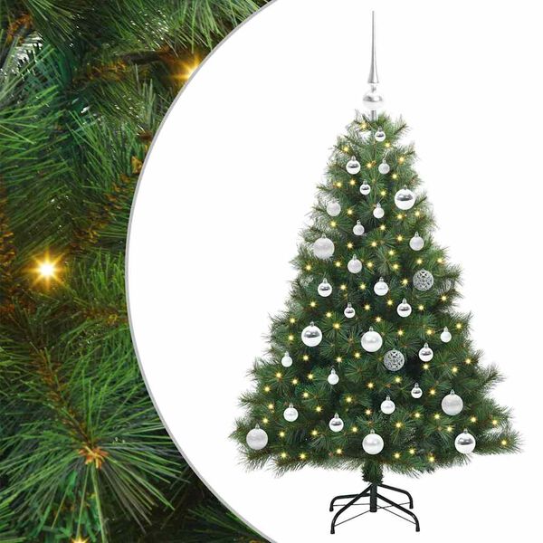 vidaXL &Aacute;rbol de Navidad artificial con 150 LED Verde 120 cm PE y PVC