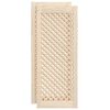 vidaXL Puertas de armario entramado 2 uds madera pino 39,5x99 cm