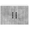 vidaXL Gabinetes de pared de cocina con puerta 2 pcs Gris Concreto