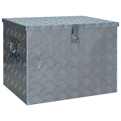 vidaXL Caja de aluminio 610x430x455 mm plateada