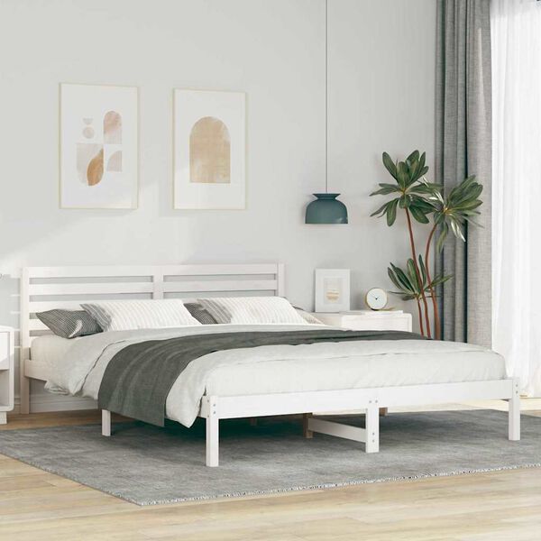 vidaXL Estructura de cama 160 x 210 cm Madera de pino macizo
