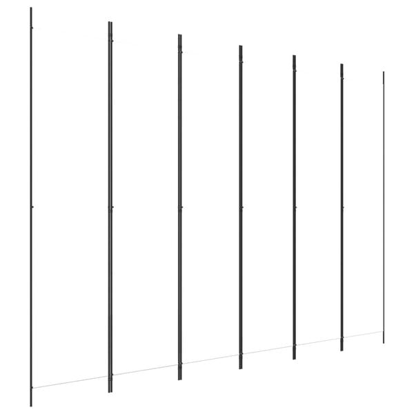 vidaXL Biombo divisor de 6 paneles de tela blanco 300x220 cm