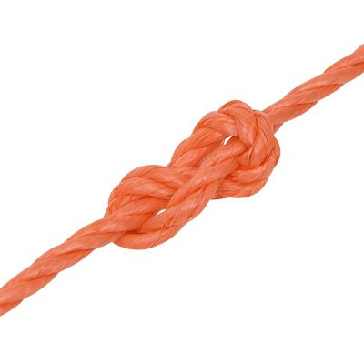 vidaXL Cuerda de trabajo polipropileno naranja 6 mm 250 m