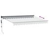 vidaXL Toldo retr&aacute;ctil aluminio y tela antracita y blanco 3,5x2,5 m