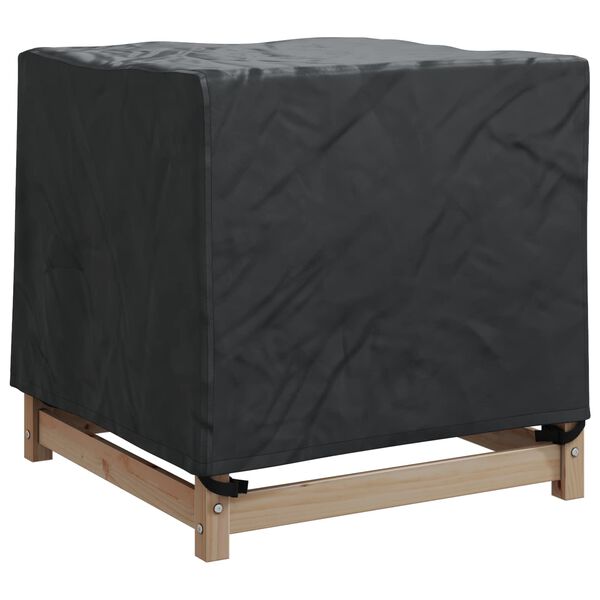 vidaXL Funda para muebles Liso Negro 74 x 74 x 60 cm Tela Oxford 210D