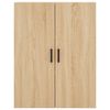 vidaXL Aparador alto madera contrachapada color roble 69,5x34x180 cm