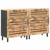 vidaXL Armarios de Almacenamiento 2 uds. 120 x 33 x 75 cm Multicolor