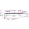 vidaXL Estructura cama madera maciza negra 140x190 cm