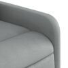 vidaXL Sillón de masaje eléctrico reclinable elevable tela gris claro