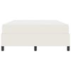 vidaXL Estructura de cama con colch&oacute;n Crema 160 x 200 cm tela