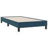 vidaXL Cama box spring con colch&oacute;n terciopelo azul oscuro 80x210 cm