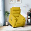 vidaXL Sill&oacute;n reclinable de masaje elevable terciopelo amarillo