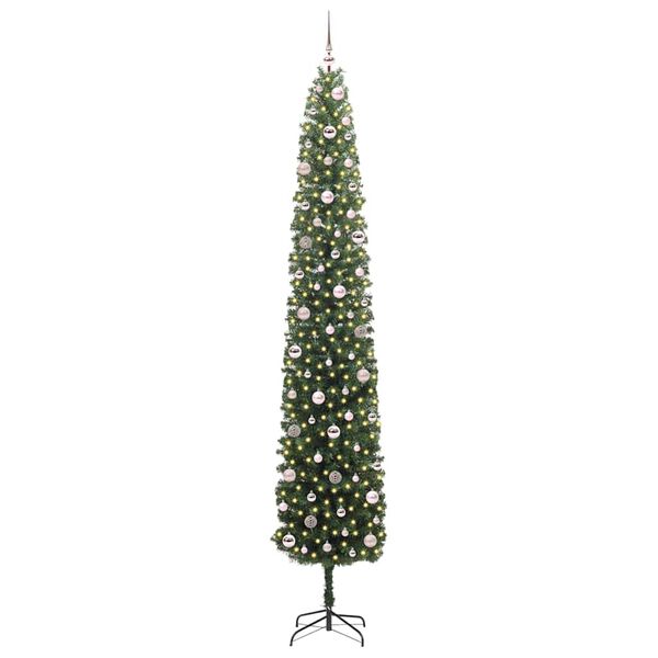 vidaXL &Aacute;rbol de Navidad artificial Verde 270 cm PVC, Acero y Pl&aacute;stico