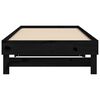 vidaXL Sof&aacute; cama extra&iacute;ble madera maciza de pino negro 2x(100x200) cm