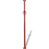 vidaXL Puntal 280 cm rojo