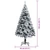 vidaXL Árbol de Navidad artificial 150 cm PVC y Acero y Plástico