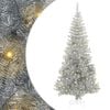 vidaXL &Aacute;rbol de Navidad con luces LED Plateado 180 cm PET y acero