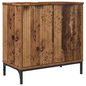 vidaXL Gabinete de Lavabo para Ba&ntilde;o Madera Vieja 60,5 x 33,5 x 61 cm