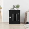 vidaXL Mueble para jaula de perro de roble negro, 55 x 75 x 65 cm, madera de ingenier&iacute;a