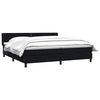 vidaXL Cama box spring con colch&oacute;n terciopelo negro 180x210 cm