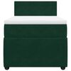 vidaXL Cama box spring con colch&oacute;n terciopelo verde oscuro 100x200 cm