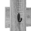 vidaXL Perchero de pared con almacenamiento Gris Sonoma 60 x 3 x 82 cm