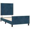 vidaXL Estructura de cama sin colch&oacute;n terciopelo azul oscuro 80x200 cm