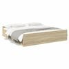 vidaXL Cama con cajones madera ingenier&iacute;a roble Sonoma 180x200 cm