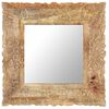 vidaXL Espejo de madera maciza de mango 50x50 cm