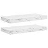 vidaXL Estante de pared 2 pcs M&aacute;rmol 50 x 23,5 x 4 cm