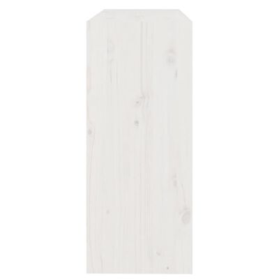 vidaXL Estantería/divisor de espacios madera pino blanco 80x30x71,5 cm