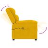 vidaXL Sillón de masaje de terciopelo amarillo