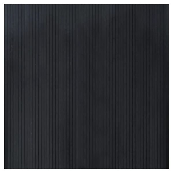 vidaXL Alfombra rectangular bamb&uacute; negro 100x100 cm