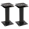 vidaXL Pedestal de asiento de barco giratorio 360&deg; 2 unidades acero